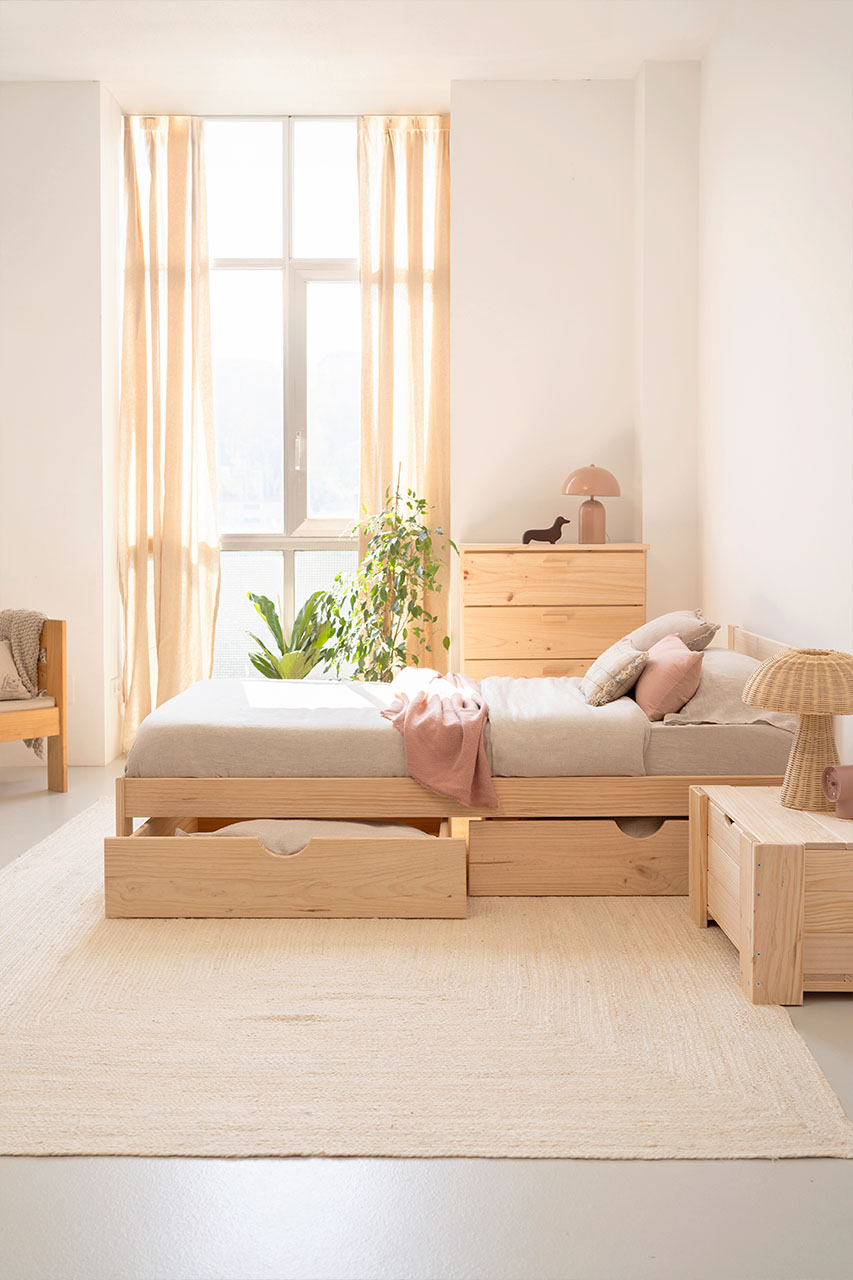 Imagen de ambiente 2 para:Cajones individuales para cama de madera
